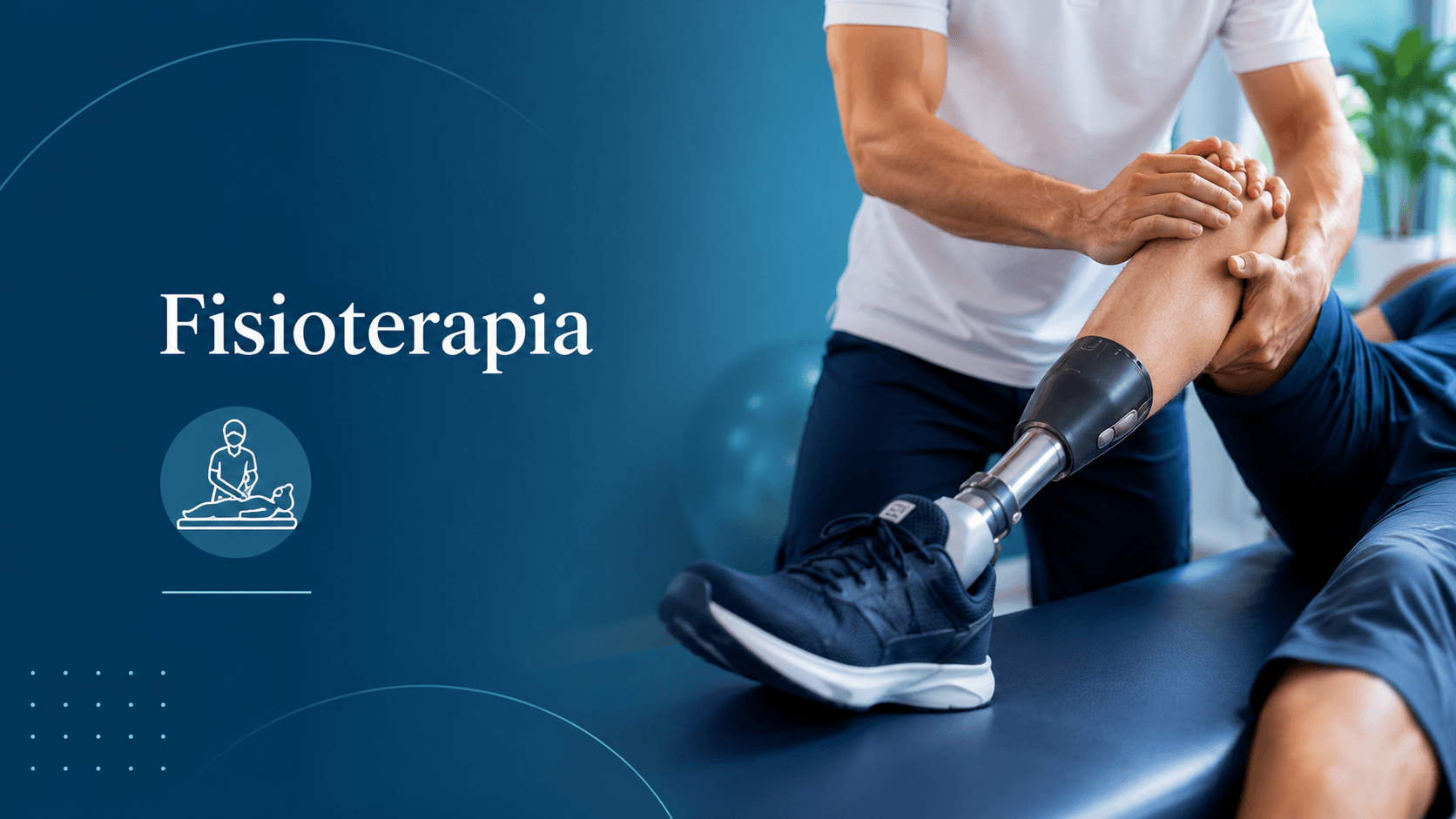 Sessão de fisioterapia